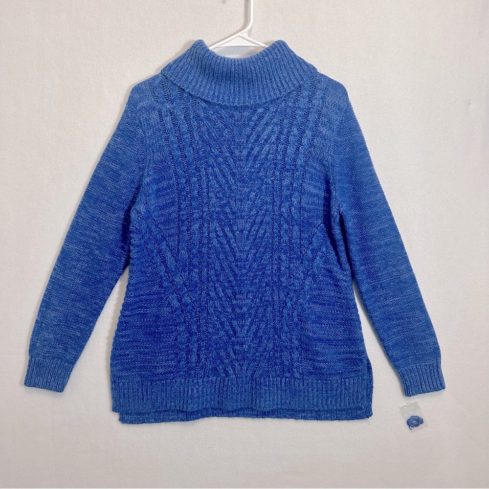 Karen Scott Women Sweater Knit Blue Size M